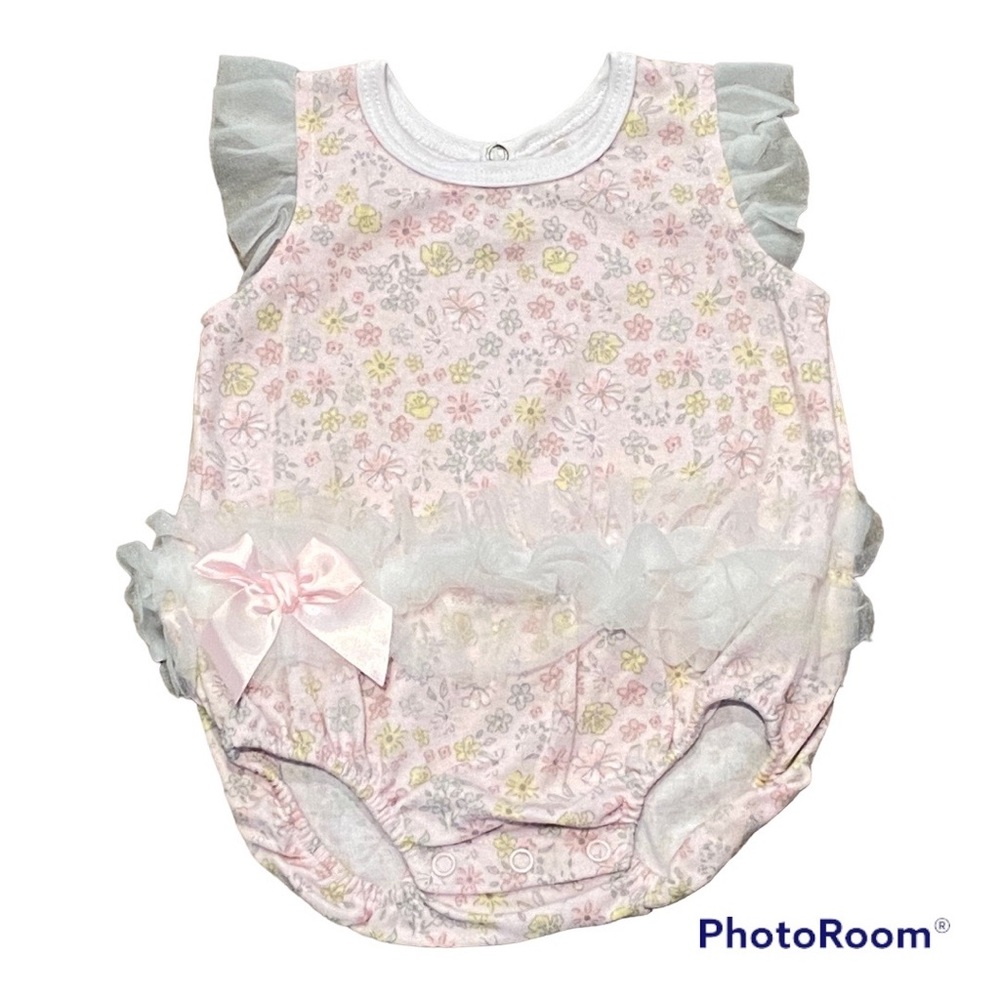 Kyle & Deena floral tutu onesie